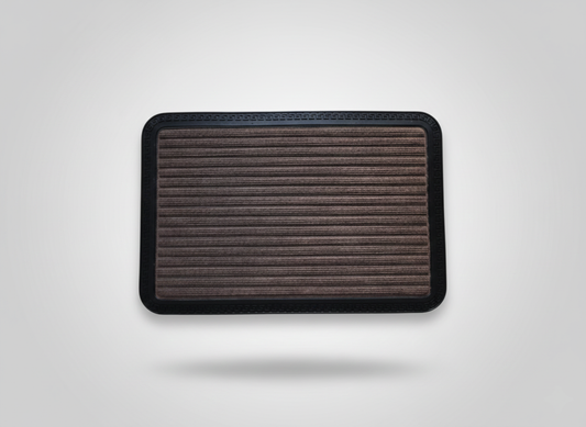 Brown Striped Anti Slip Bath Mat