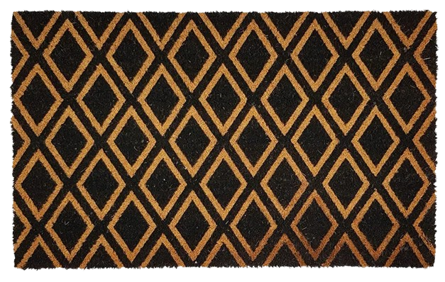 Diamond Impression Coir Door Mat With Anti Slip Backing