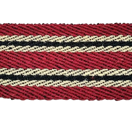 Striped Loom-Woven Multi Colour Coir Mat
