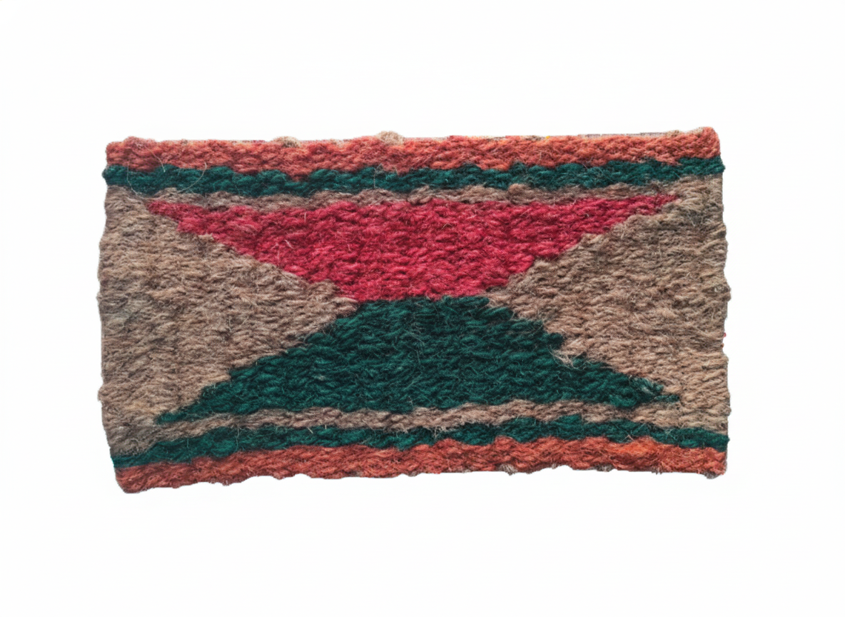 Diamond Design Hand-Woven Multi Colour Coir Floor Mat