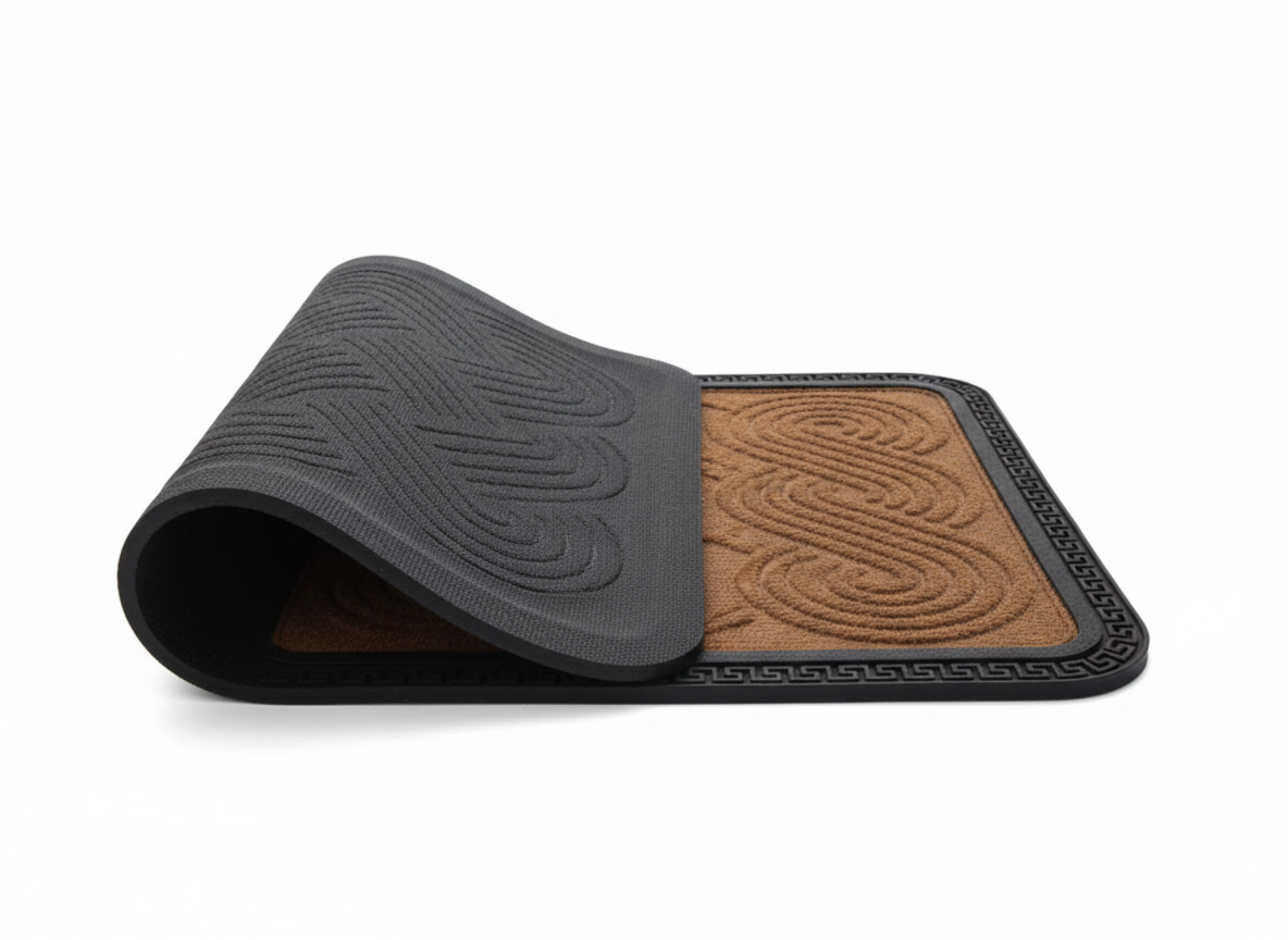Light Brown Lovers Knot Anti Slip Bath Mat