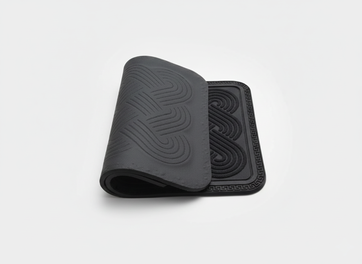 Black Colour Lovers Knot Anti Slip Bath Mat