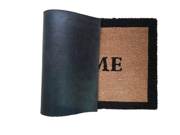 PVC BACKED WELCOME PRINTED COIR DOOR MAT