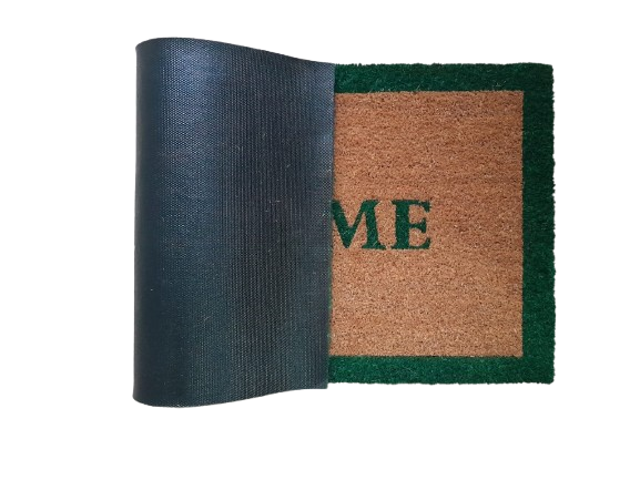 PVC BACKED WELCOME PRINTED COIR DOOR MAT