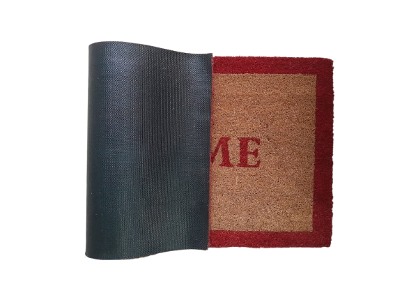 PVC BACKED WELCOME PRINTED COIR DOOR MAT
